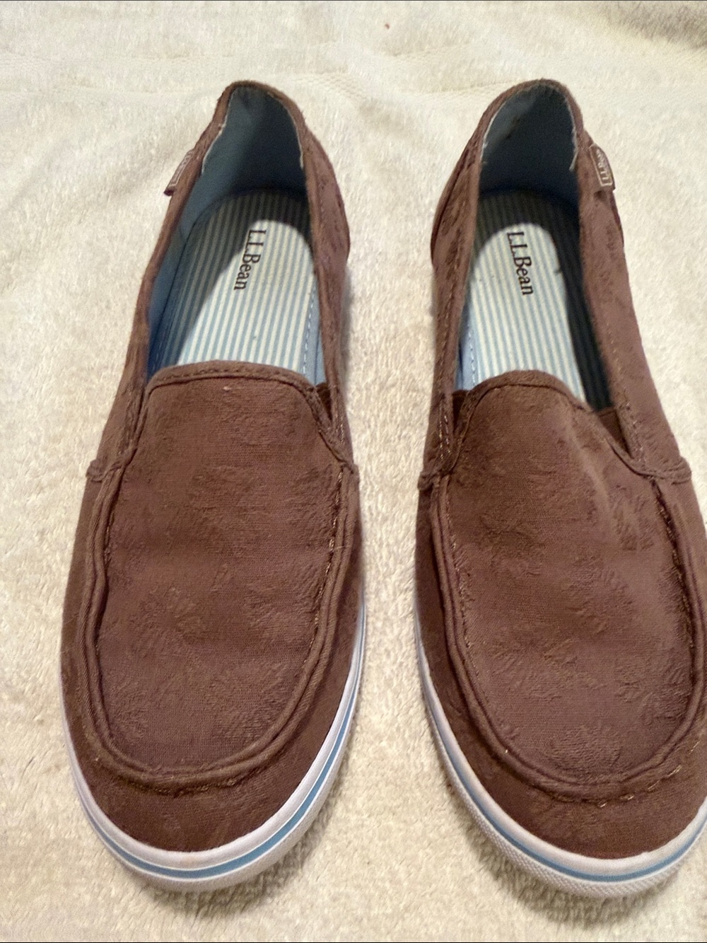 L.L. Bean Brown Suede Slip-On Loafers